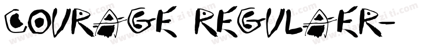 courage regulaer字体转换